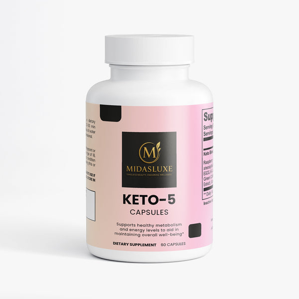 Keto - 5 Advanced Fat Burner Supplement - Midas Luxe
