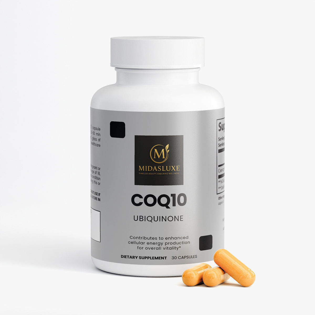 CoQ10 Ubiquinone supplement benefits - Midas Luxe