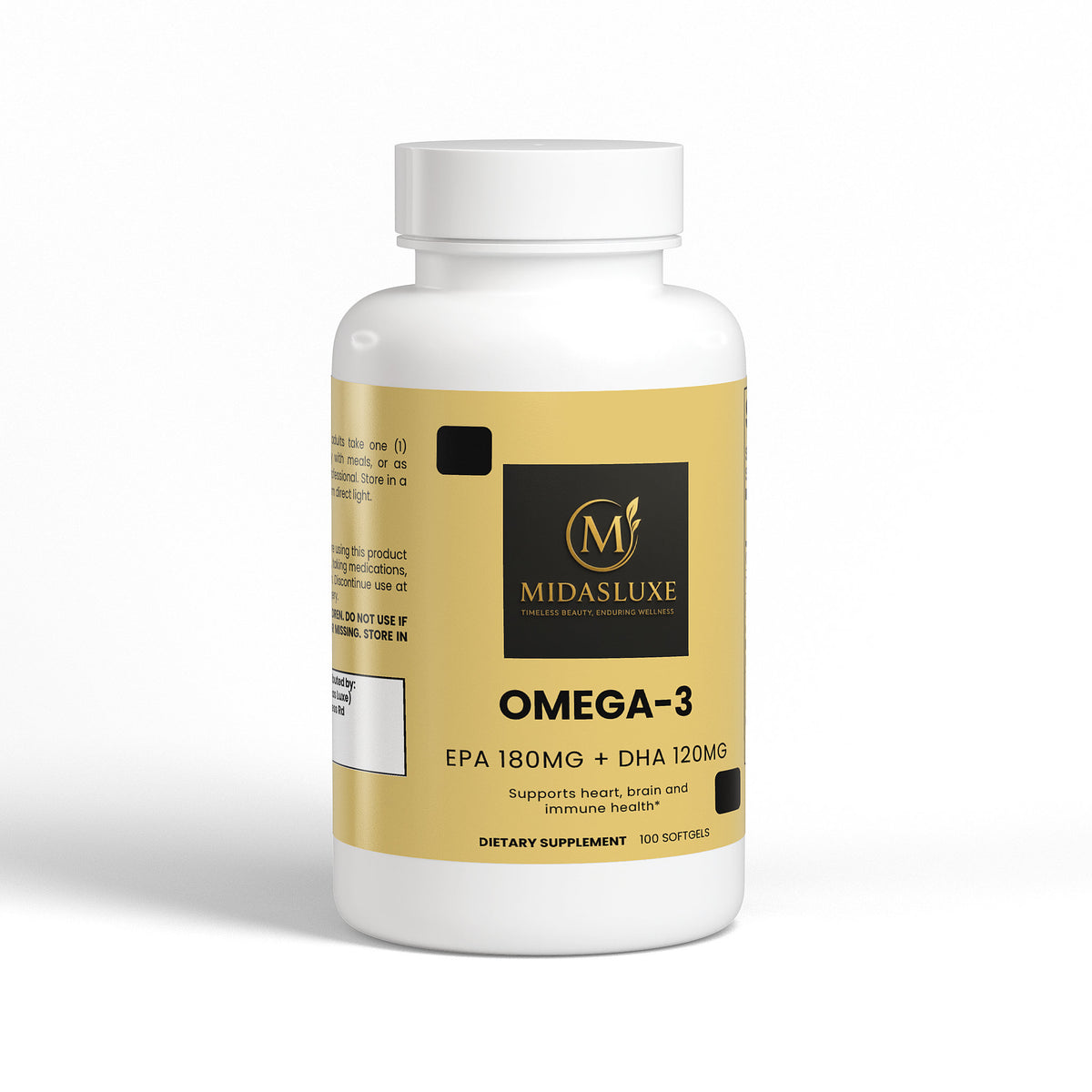 Omega - 3 Fish Oil EPA DHA Supplement - Midas Luxe