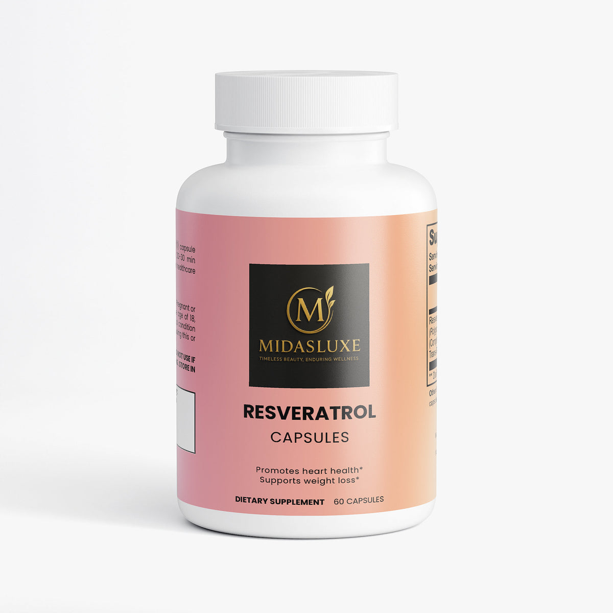 Resveratrol 50 600mg Resveratrol - Midas Luxe