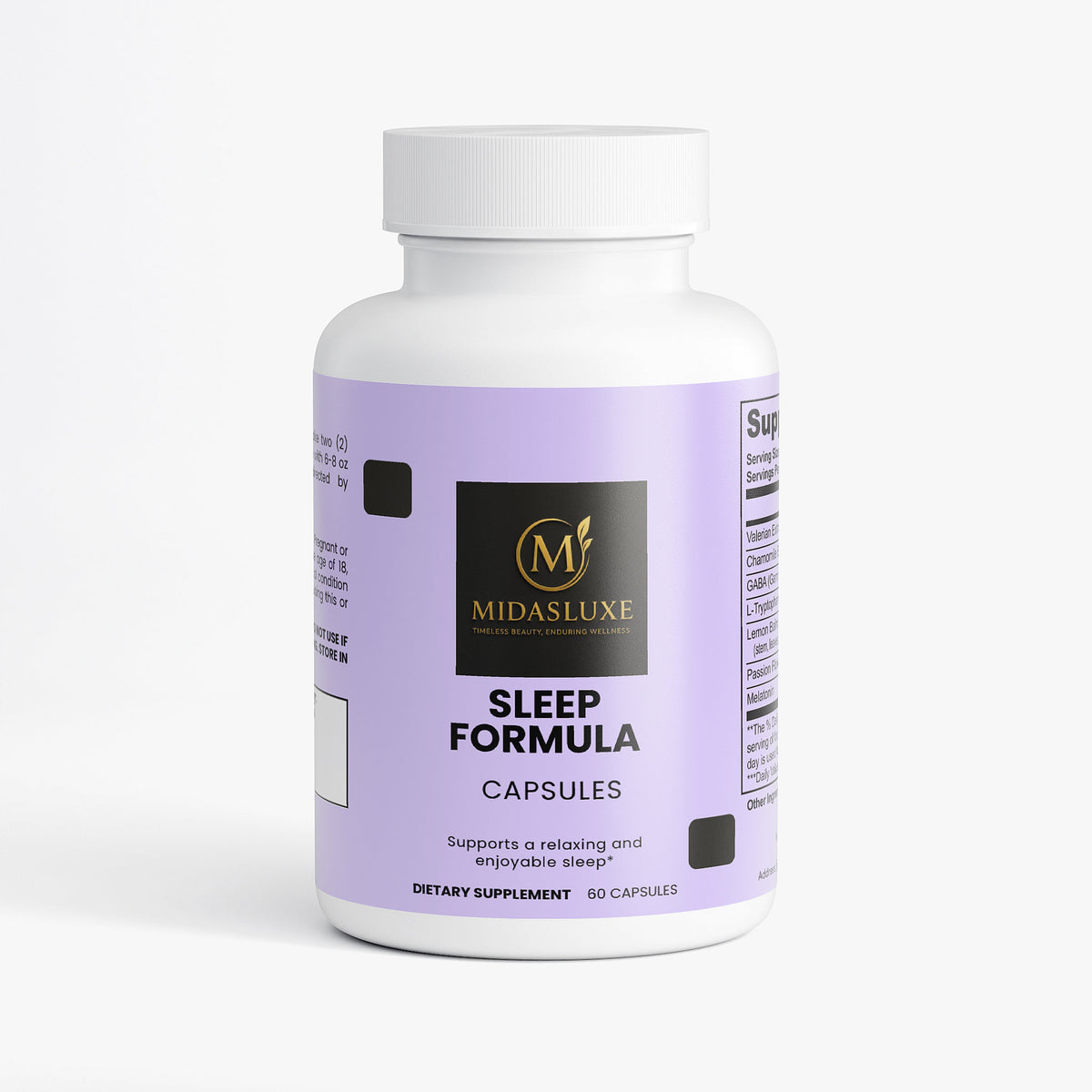 natural sleep support formula. - Midas Luxe