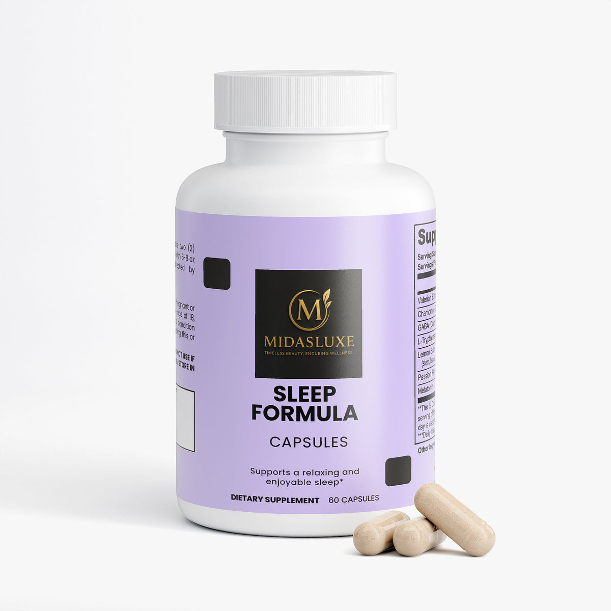 natural sleep support formula. - Midas Luxe