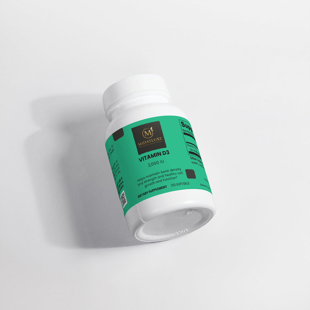 Vitamin D3 2000 IU supplement. - Midas Luxe