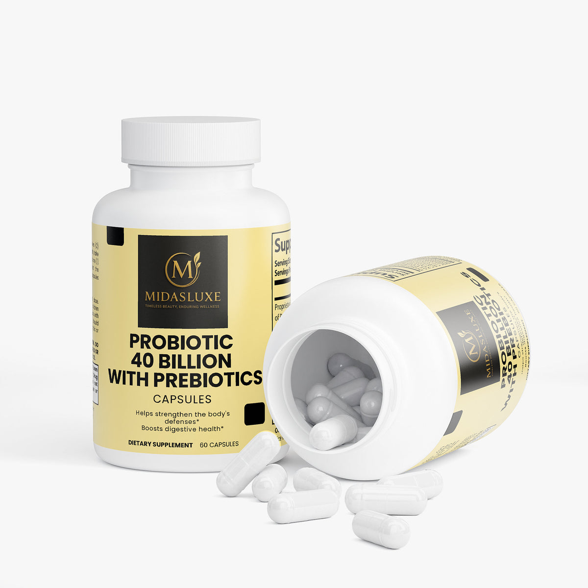 40 billion probiotics with prebiotics - Midas Luxe