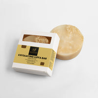 handmade exfoliating luffa bar - Midas Luxe