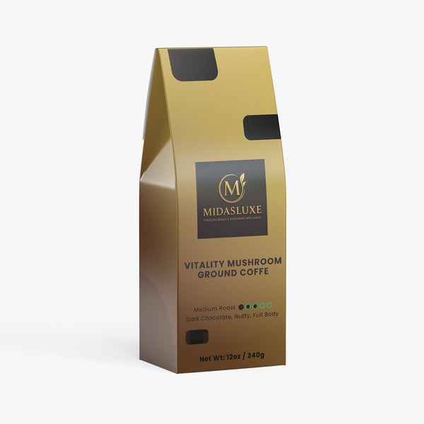 Vitality Mushroom Coffee (Medium Roast) - Midas Luxe