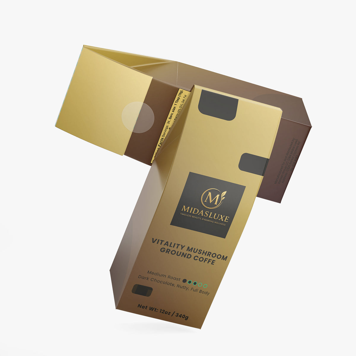 Vitality Mushroom Coffee (Medium Roast) - Midas Luxe