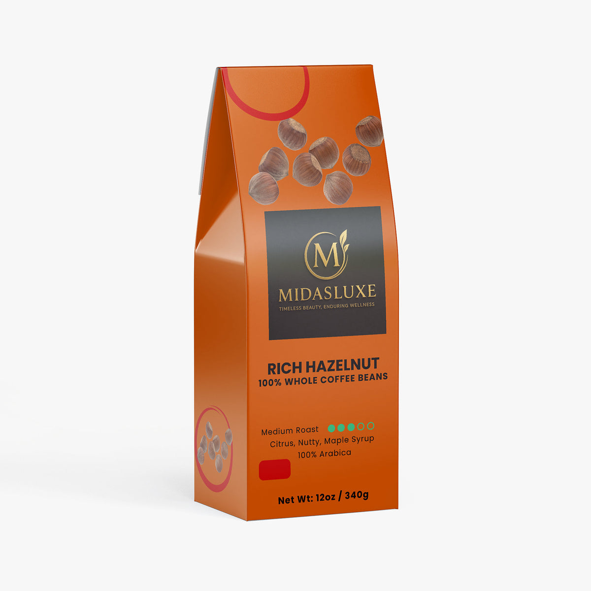 Rich Hazelnut Coffee (Medium Roast) - Midas Luxe