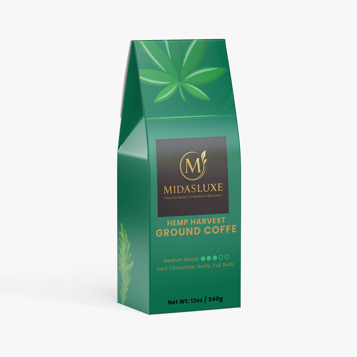 Hemp Harvest Coffee (Medium Roast) - Midas Luxe