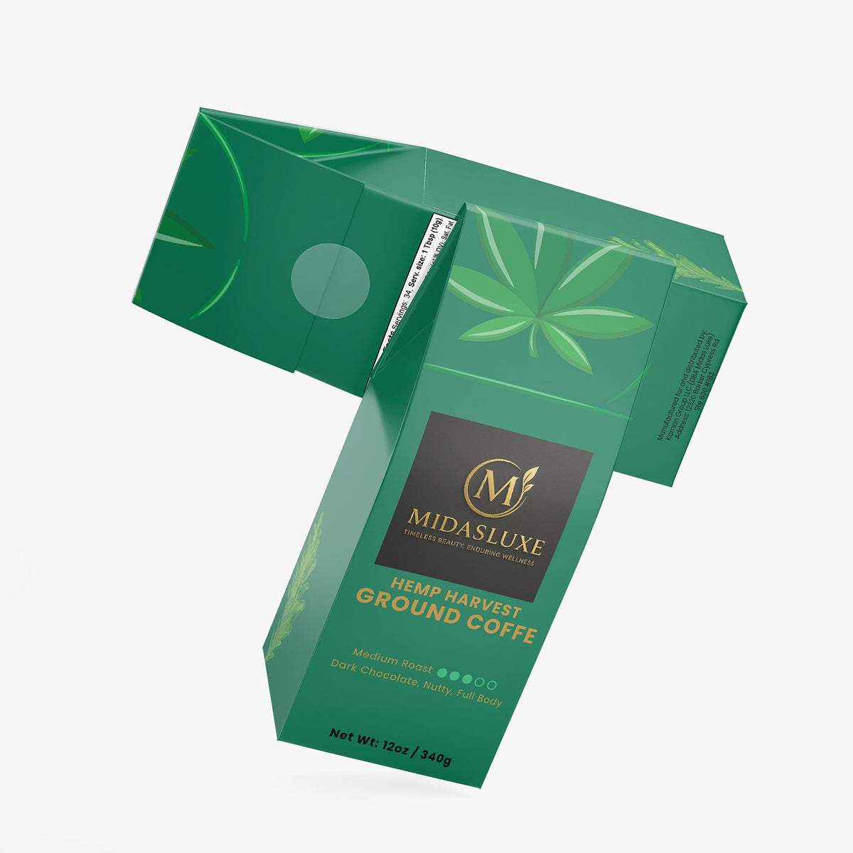 Hemp Harvest Coffee (Medium Roast) - Midas Luxe