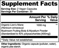 Lion’s Mane Brain Boost Supplement - Midas Luxe